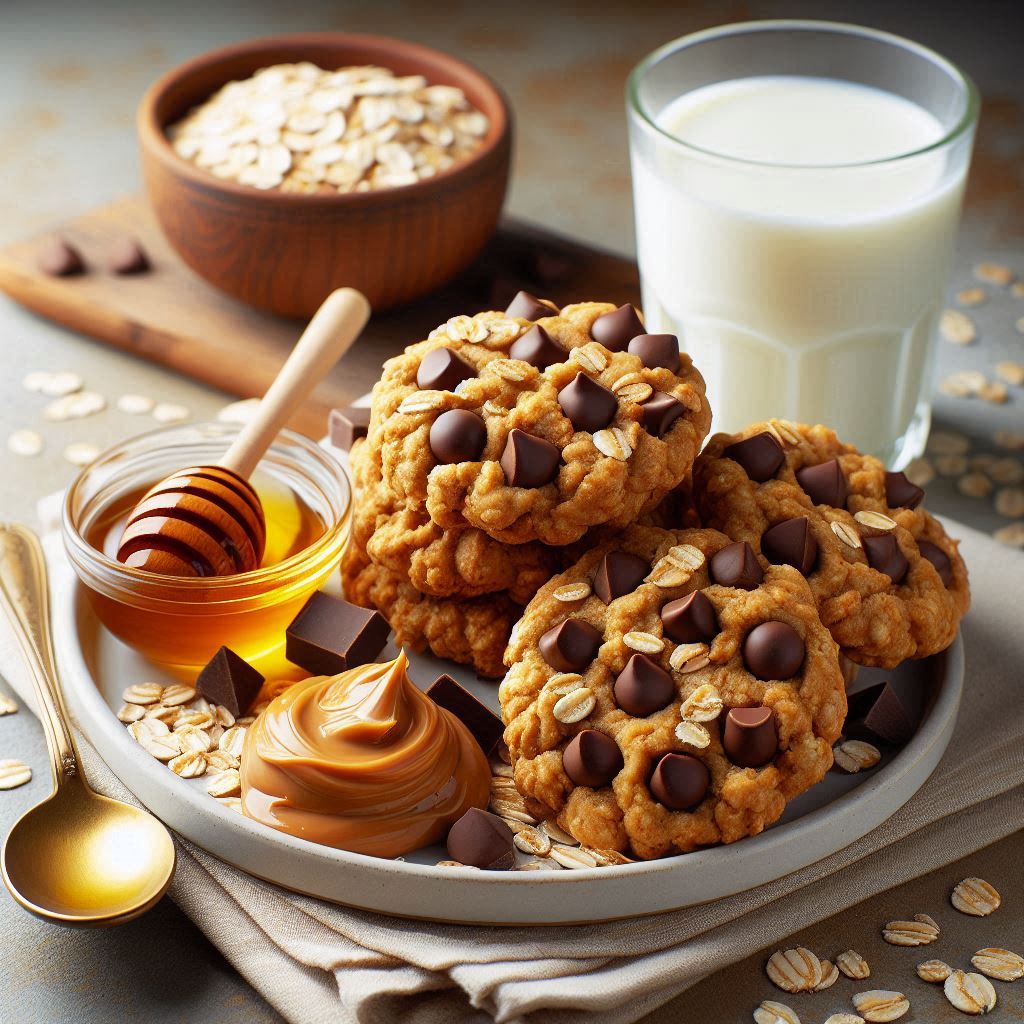 No Bake Peanut Butter Rolled Oat Cookies